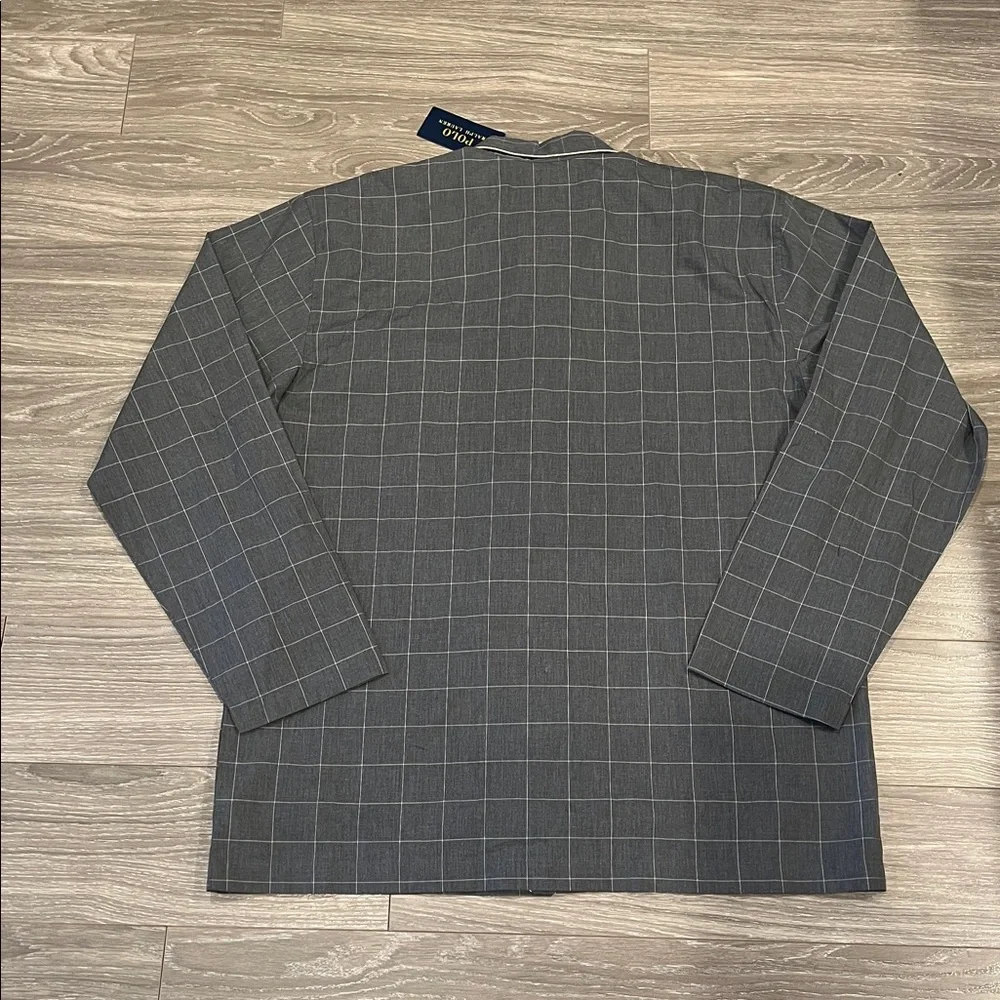 Polo by Ralph Lauren Men's Dark Gray Plaid Sleep Shirt